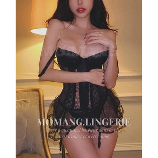  V026 Váy ngủ sexy dáng corset ngắn kèm chip gợi cảm đầm ngủ sexy corset tiểu th 