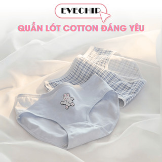  Quần lót nữ cotton cao cấp dễ thương Quần chíp nữ cạp vừa đáy may chắc chắn không cộm EVECHIP L229 
