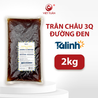 Trân Châu 3Q Đường Đen Hiệu Talinh 2kg( 1 thùng 6 gói, Đơn giá bán theo gói)