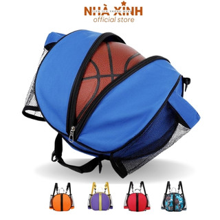 Túi đựng bóng rổ, bóng đá có ngăn đựng nước, phụ kiện, dây đeo tùy chỉnh, chất liệu dày dặn, cao cấp
