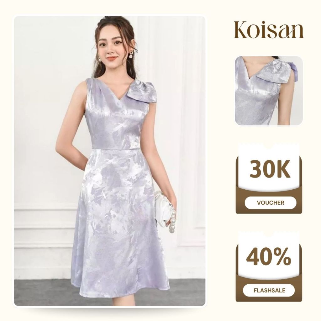 Đầm ren nữ KO-ISAN dáng suông cổ tròn - 20057202