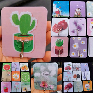 1K- COMBO 30 Móc Treo Dán Tường 3D Siêu Bền Cường Lực – Móc Dán Tường Không Cần Khoan, Chịu Lực Tốt Họa Tiết 3D Xinh Xắn