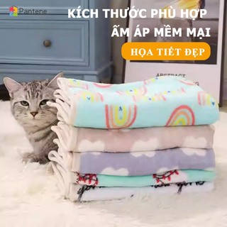 Chăn bông PANTENE, Mền đắp giữ ấm cho Chó Mèo, Chăn Thú Cưng Mùa Đông Họa Tiết Siêu Mềm Thú Cưng