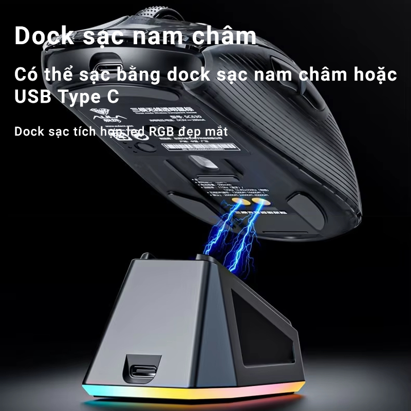 Chuột máy tính AULA SC630 - 3 Mode kết nối LED RGB - Vỏ trong suốt cực đẹp mắt - Chính hãng AULA | BigBuy360 - bigbuy360.vn