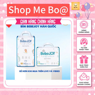 Tã Bỉm BebeJoy Hàn Quốc dán/ Quần NB50 S42 M40 M38 L36 XL34 XXL32 hãng thấm hút cực nhanh, chống tràn,siêu mềm