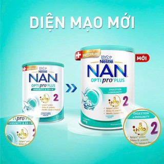 (HSD T12-2026) (MẪU MỚI) Sữa Bột Nestle NAN OPTIPRO PLUS 2 – Hộp 400g.