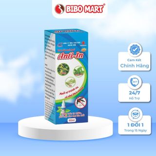 Tinh dầu đuổi muỗi Anti-In cho bé từ 3 tháng trở lên, người lớn Chai 12ml, 60ml Bibomart