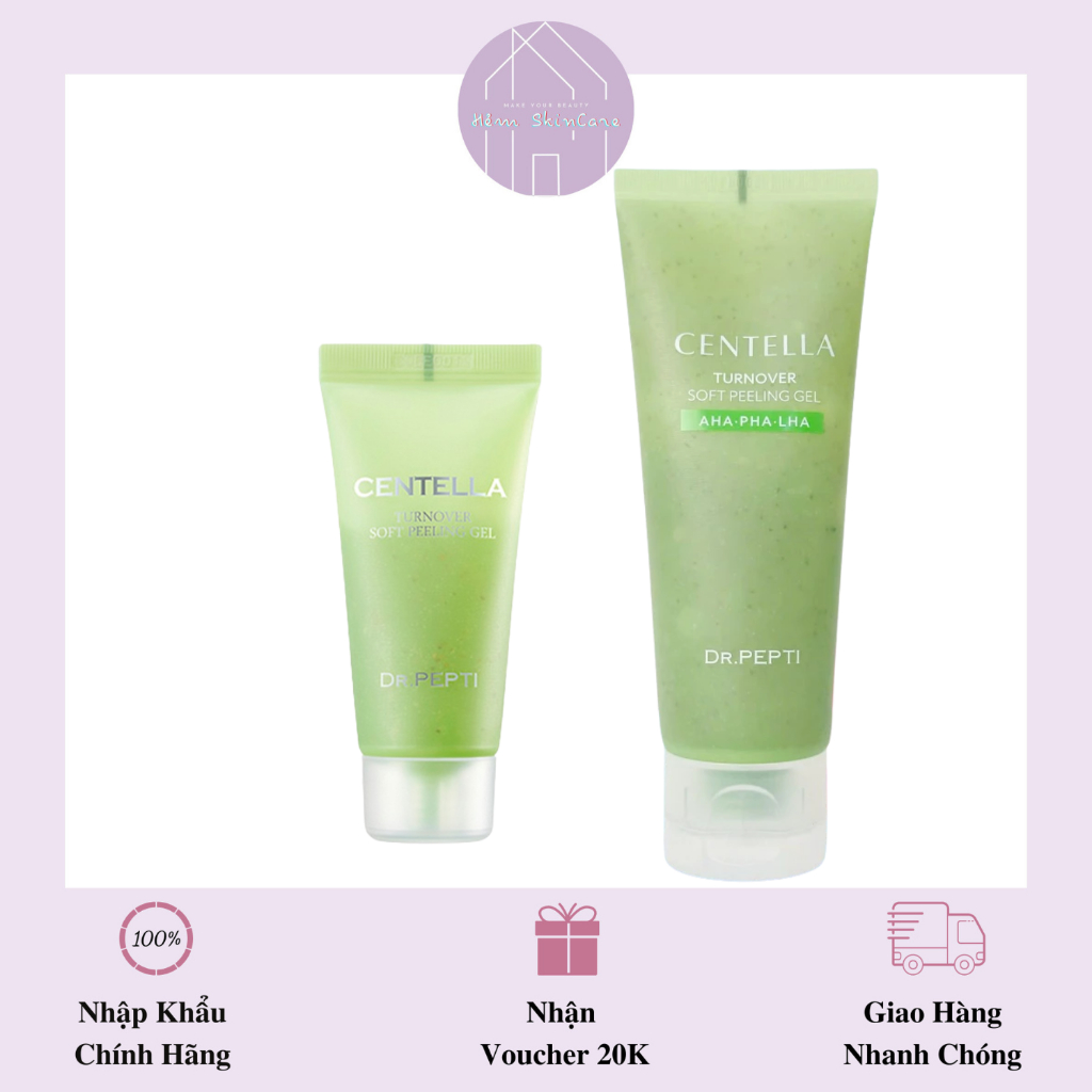 Centella Turnover Soft Peeling Gel Dr.Pepti - Tẩy Tế Bào Chết Chiết Xuất Rau Má