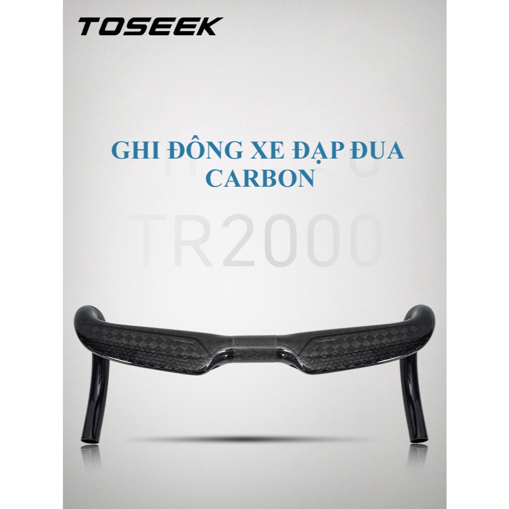 Ghi Đông Xe Đạp Đua Carbon Toseek TR2000 Tay Lái Xe Đạp Đua
