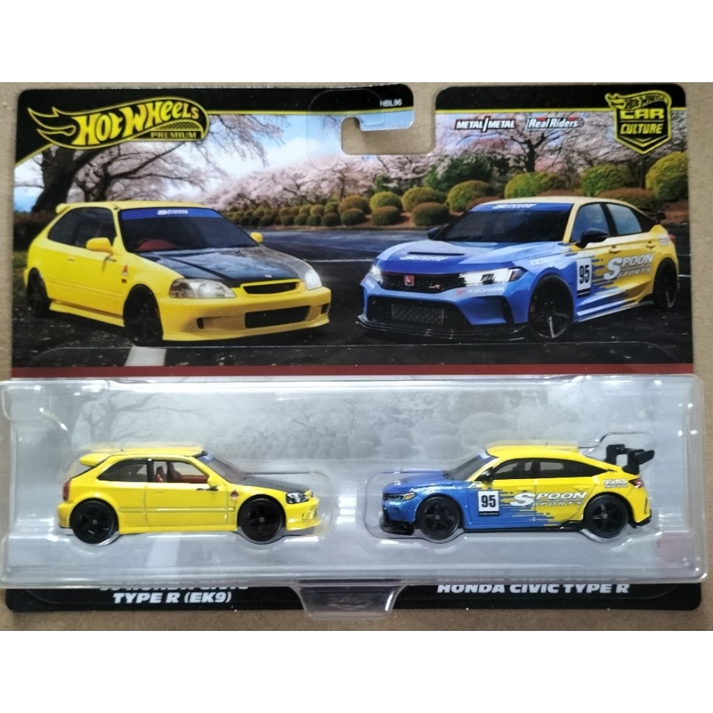 Xe mô hình Hot Wheels 2025 Premium Honda Civic 2 pack Car Culture