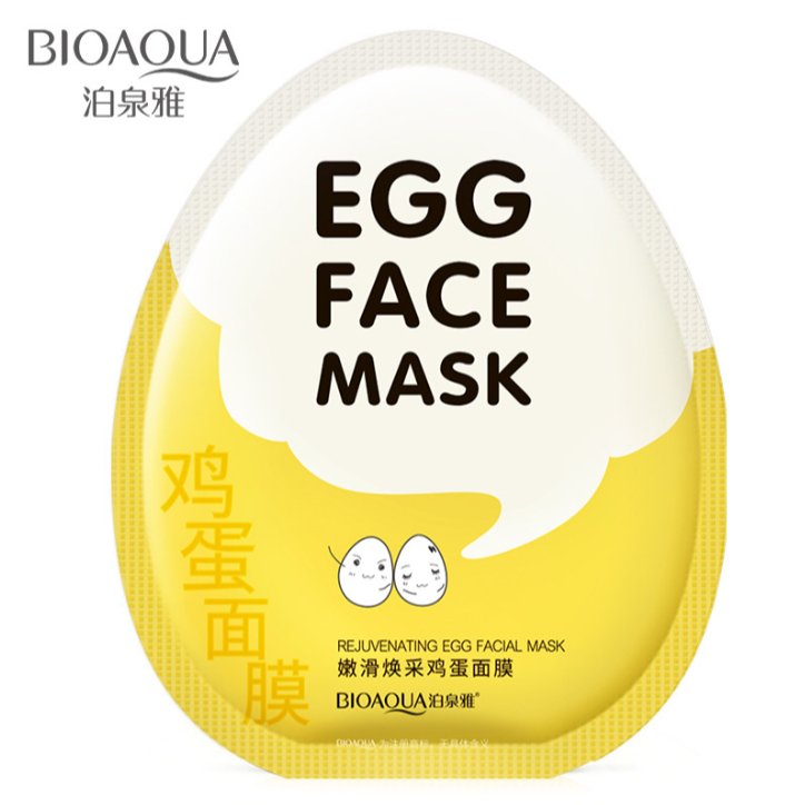 Lẻ 1 miếng mặt nạ Bioaqua Egg Face Mask (trứng vàng)