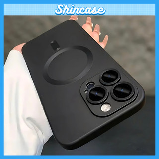  Ốp Lưng iPhone Từ Tính Sạc Không Dây Sang Trọng Chống Bám Vân Tay Mềm Bảo Vệ Camera - iPhone 11 12 13 14 15 16 17Promax 