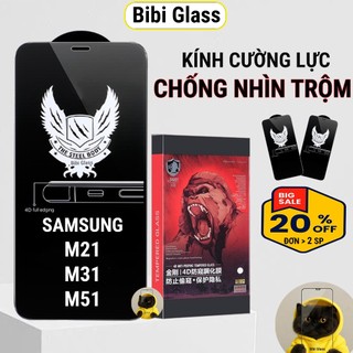  Kính cường lực Samsung M51 M31 M21 chống nhìn trộm full màn miếng dán bảo vệ màn hình điện thoại 