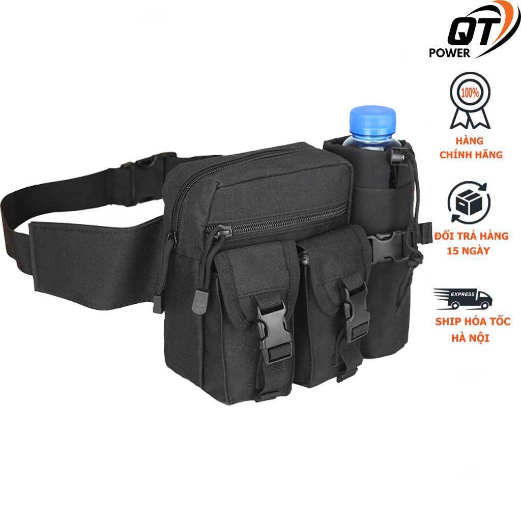 Túi đeo bụng tiện lợi QT Power chống nước đa chức năng cho nam dùng đi chơi, đi phượt, tập thể thao