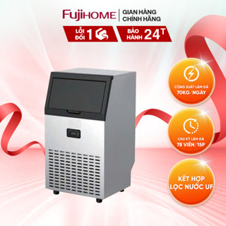 Máy làm đá thương mại kèm lọc nước UF Fujihome IM70C - công suất 70kg/ngày - Bảo Hành 24 tháng