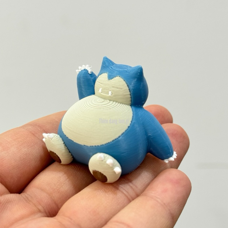 Snorlax Pokemon | Thiện đang làm gì | in 3D Đồ chơi Móc khoá | A03-09