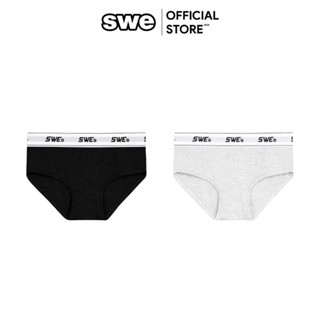 Quần Lót Nữ Local Brand SWE OG BAND BRIEF - Đen/Xám