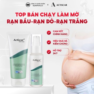 Combo Kem Serum Rạn Da ACTISCAR Mờ Rạn Trắng, Rạn Đỏ Dành Cho Bà Bầu, Rạn Tăng Cân Dậy Thì Lâu Năm