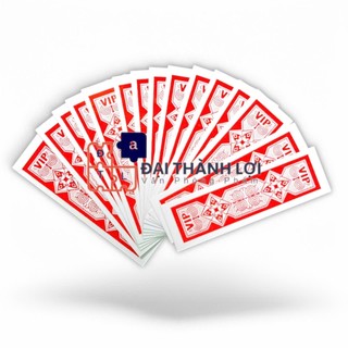 Combo 30/50/100 Bộ bài tứ sắc cá sấu VIP Đỏ -Bài Tứ Sắc Crocodile PVC Nhựa Cao Cấp Loại