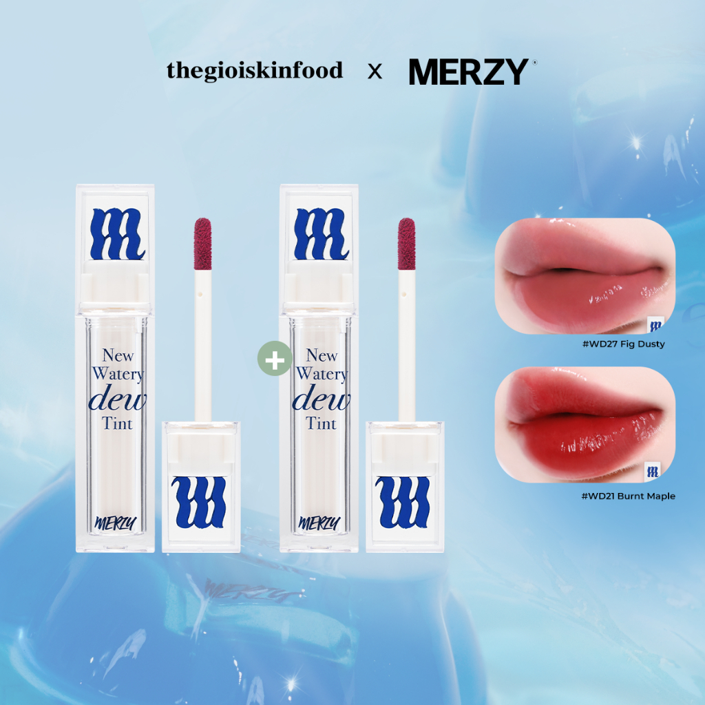 Combo 2 Son Tint Bóng Dạng Thạch Merzy The Watery Dew Tint 4g