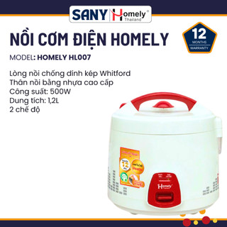  Nồi cơm điện gia đình Homely HL007 dung tích 1.8l cơm chín nhanh nút gạt dễ dùng lòng nồi chống dính giữ ấm tự động 
