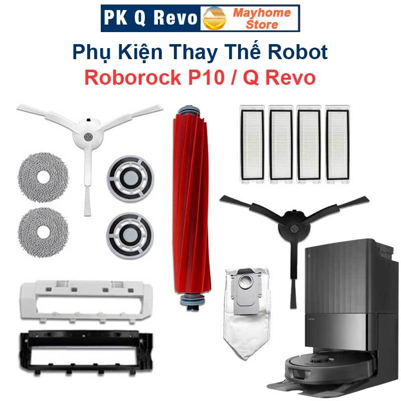 Phụ Kiện Thay Thế Robot Roborock P10, Qrevo/ Chổi Lăn Chính, Chổi Cạnh, Bộ Lọc Hepa, Giẻ Lau, Túi Bụi/