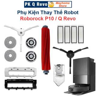 Phụ Kiện Thay Thế Robot Roborock P10, Qrevo/ Chổi Lăn Chính, Chổi Cạnh, Bộ Lọc Hepa, Giẻ Lau, Túi Bụi/