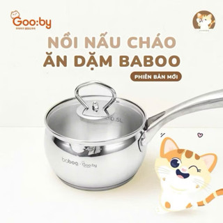 Nồi nấu bột quánh cháo size 12cm  quấy bột nấu đồ ăn dặm cho bé quà bỉm Gooby