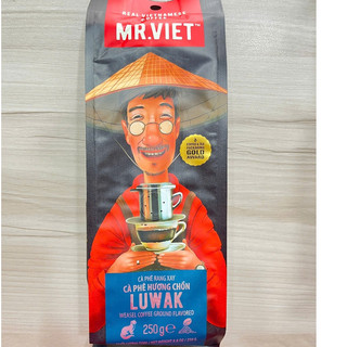 Cà phê hương chồn rang xay mr viet túi 250g - cafe mr viet weasel ground cofee 250gr bag