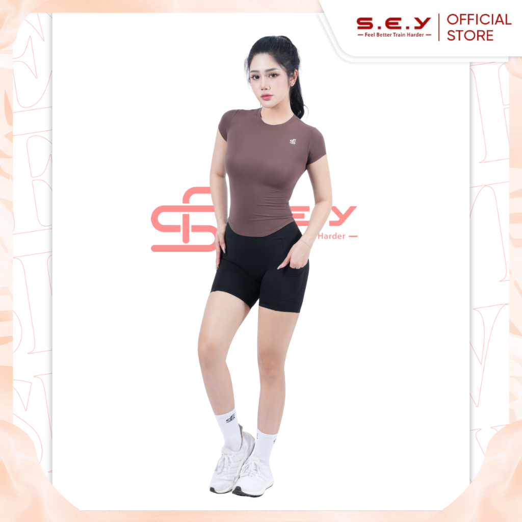 Áo Tập Gym Nữ SEY SKIM SHIRT - Áo Thun, Áo Tập, Đồ Tập GYM Nữ, Co Dãn 4 Chiều, Thấm Hút Mồ Hôi | BigBuy360 - bigbuy360.vn