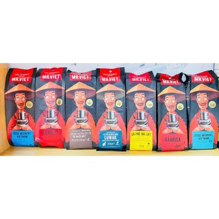  Cà phê rang xay  hạt Mr Viet 250g - arabica đà lạt  good morning hương chồn hạt dẻ - Mr Viet Powder 