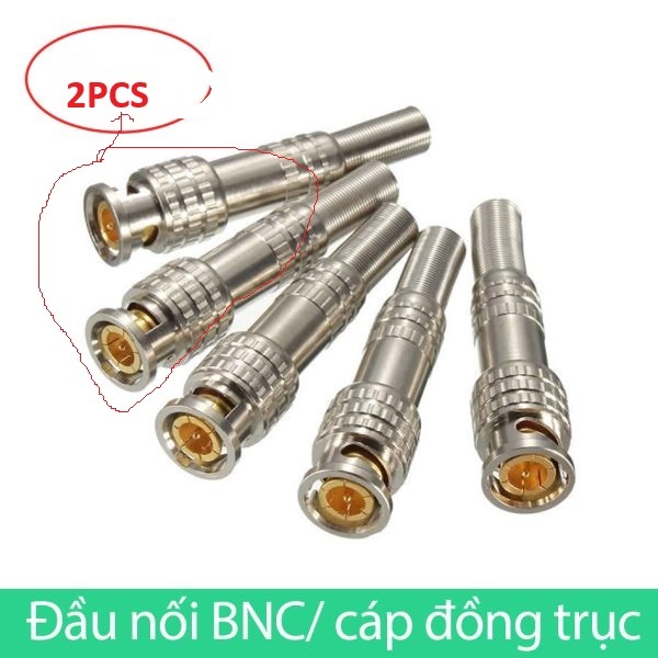 Đầu nối BNC cáp đồng trục CHO CAMERA ANALOG, PHỤ KIỆN CAMERA