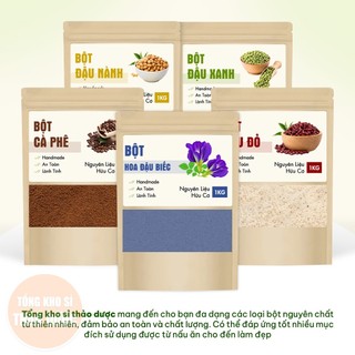 Bột hoa đậu biếc nguyên chất 100g, thơm mịn, dùng tạo màu món ăn, làm bánh, thạch, đắp mặt nạ