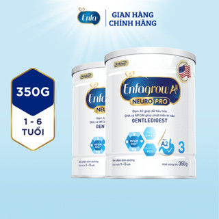 [V] Bộ 2 lon sữa bột Enfagrow A2 Neuropro 3 giúp dễ tiêu hóa, hấp thu cho trẻ từ 1-6 tuổi – 350g/lon