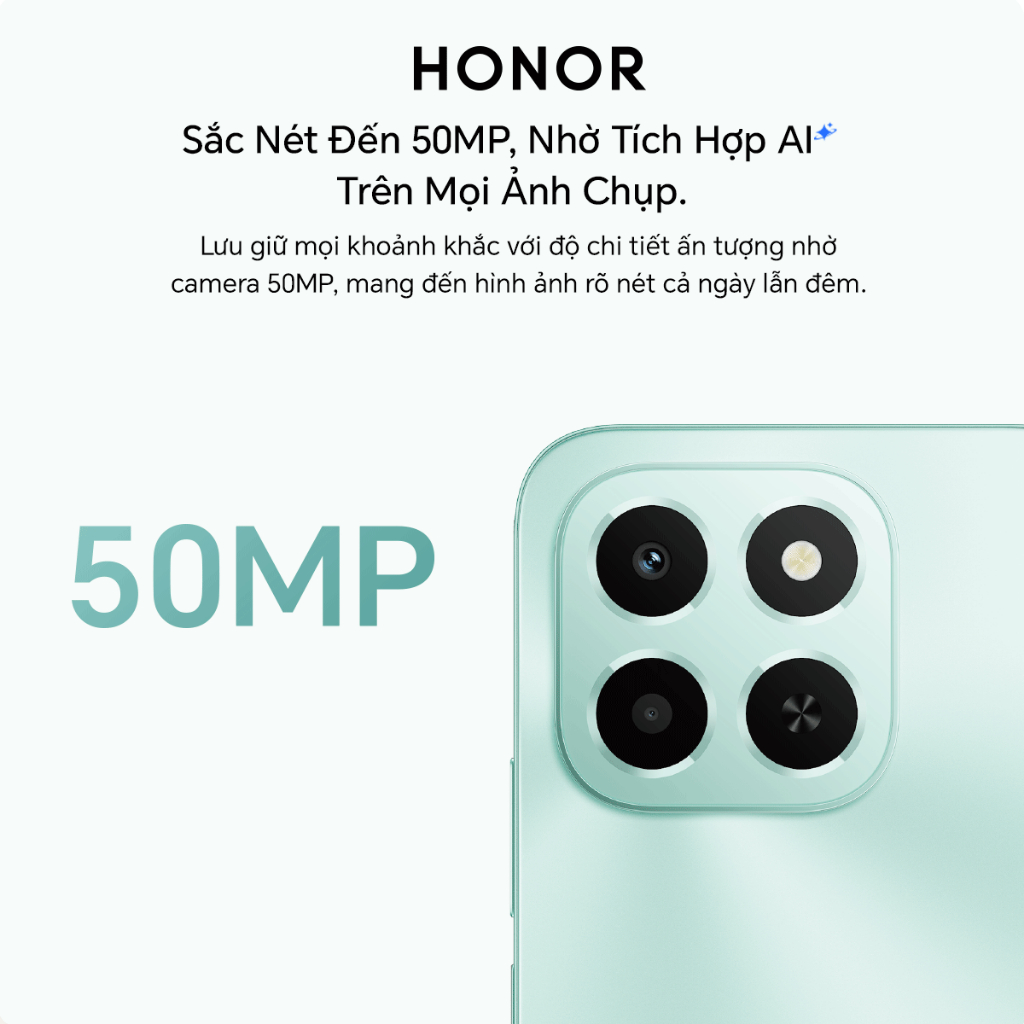 Điện Thoại Di Động Honor X6c 6GB + 128GB/256GB | Pin 5300mAh | Camera 50MP| NFC | Kháng nước IP64 | BH 18 Tháng | BigBuy360 - bigbuy360.vn