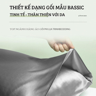 Áo Gối Phi Lụa Trơn Basic Trinh Bedding