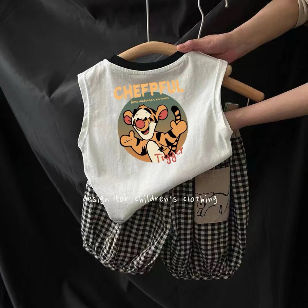 áo sát nách + quần ngố cho bé M69