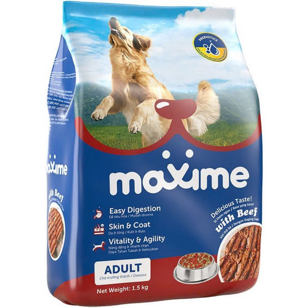 [400g Bò] Hạt cho chó trưởng thành Maxime