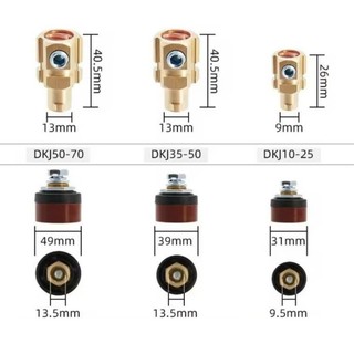 Giắc máy hàn 10-25 đầu cái - 2 cái giắc DKJ10-25 gắn máy hàn