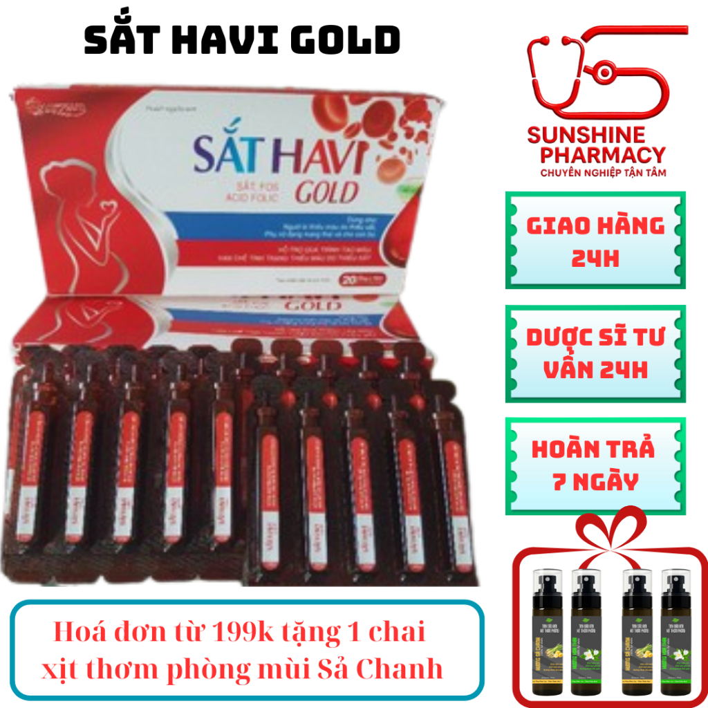 [CHÍNH HÃNG] SẮT HAVI GOLD _ bổ sung sắt hàm lượng cao, không lo bị nóng