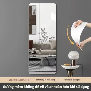 Gương toàn thân hình chữ nhật cao cấp dùng trang trí tường, nhiều kích thước