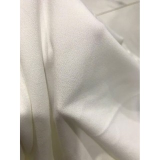  vải thun cát nhật màu trắng kem _  khổ 1m5  dày mềm. rũ may đầm váy áo đầm body vv 