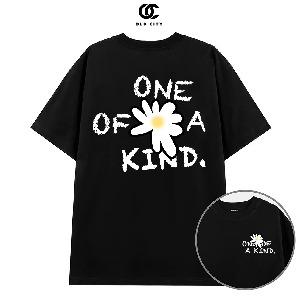Áo thun hoa cúc khuyết cánh G-Dragon One Of A Kind cotton cao cấp brand Old City - TS1206