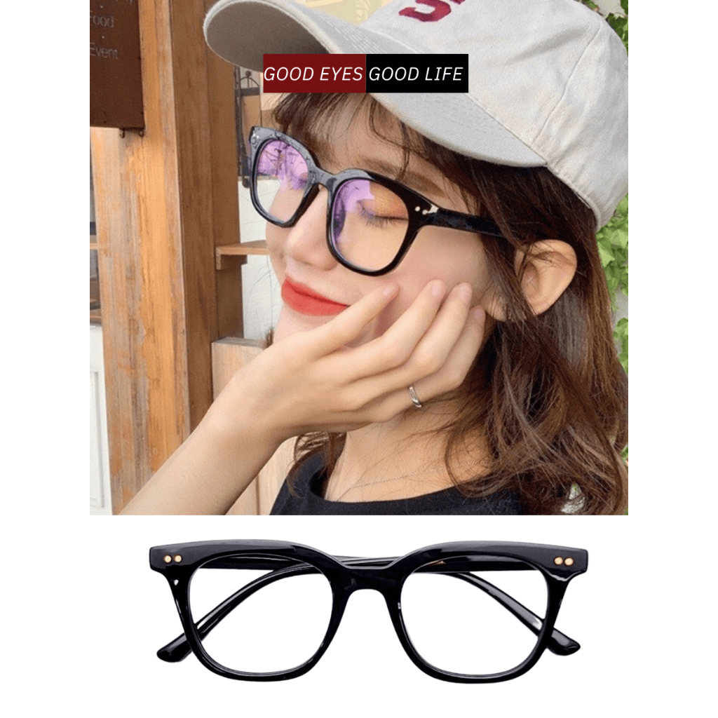 Gọng kính vuông giả cận unisex hàn quốc 3331 chất liệu nhựa cao cấp - Candy