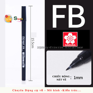 [ TÂM TÂM ] Bút đầu cọ Sakura Pigma Brush, Pigma Sakura Nhật