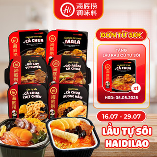 [Haidilao] Lẩu Tự Sôi Nhiều Vị Tiện lợi – Ngon Chuẩn Vị ( Sỉ Thùng)