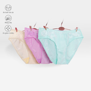 Quần Lót Nữ PALTAL Lưng Thấp Chất Thun Lạnh Co Giãn Lưng Thun Mềm Mại Phối Ren Cao Cấp - Giao Màu Ngẫu Nhiên - 017p 7181