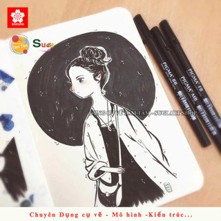 [ TÂM TÂM ] Bút đầu cọ Sakura Pigma Brush, Pigma Sakura Nhật