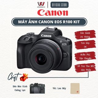  Máy ảnh Canon EOS R100 Kit l R 100 Kit - Hàng Chính Hãng 