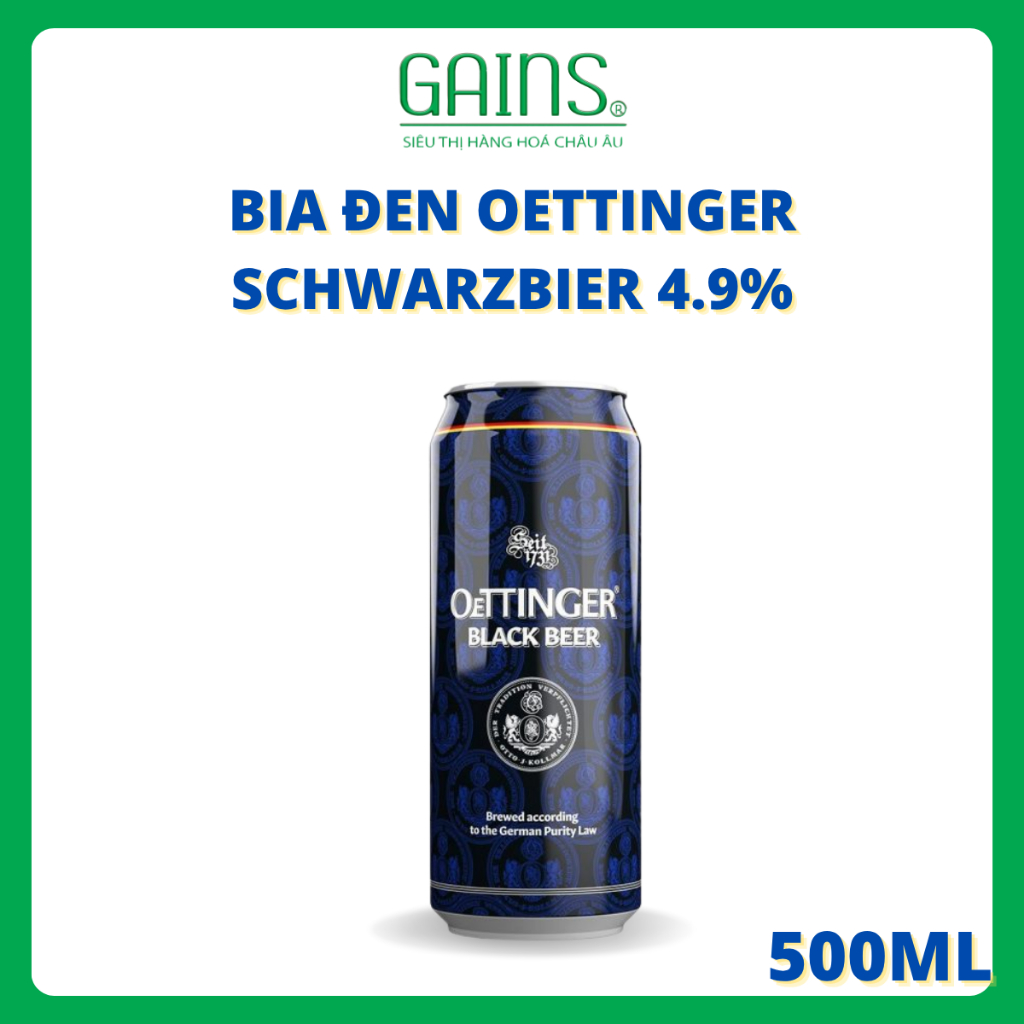 Bia Đen Oettinger Schwarzbier 4.9%